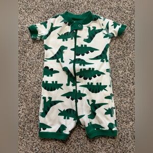 Hanna Andersson Green Dinosaur Kids Pajamas